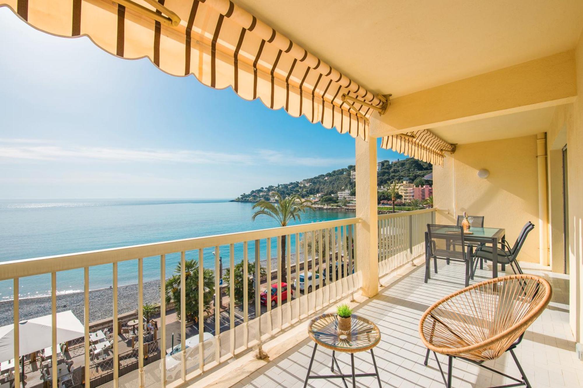 Roquebrune Plage - Terrace Splendid Sea View - BW Екстер'єр фото